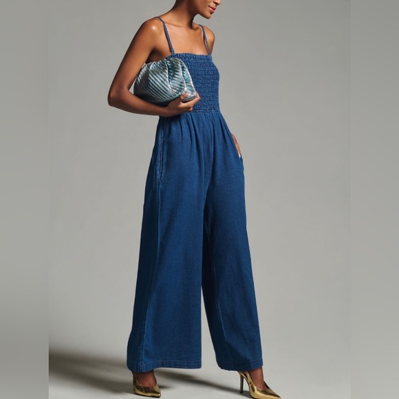 Pilcro for Anthropologie Smocked Romper - Picture 2 of 12